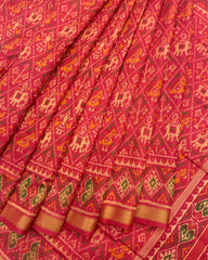 Red Narikunj Patola Saree