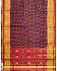 Red & Maroon Booty Design Patola Saree