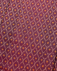 Red & Maroon Booty Design Patola Saree