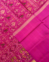 Pink Narikunj Patola Saree