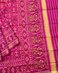 Pink Narikunj Patola Saree