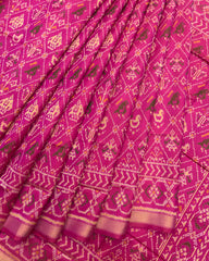 Pink Narikunj Patola Saree