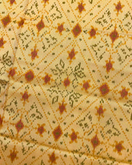 Pink & Light Yellow New Navratan Design Patola Saree