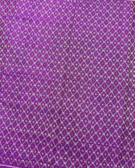 Purple Booty Design Patola Saree