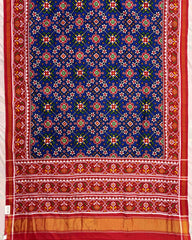 Red & Blue Navratan Patola Saree