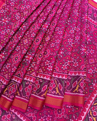 Pink Navratan Patola Saree