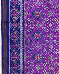 Blue & Purple Navratan Patola Saree