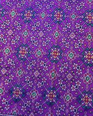 Blue & Purple Navratan Patola Saree