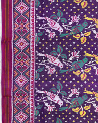 Pink & Purple Fancy Parrot Twill Patola Saree