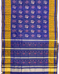 Blue Narikunj Patola Saree