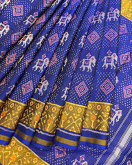 Blue Narikunj Patola Saree