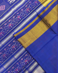 Blue Narikunj Patola Saree