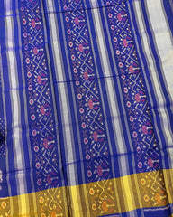 Blue Narikunj Patola Saree