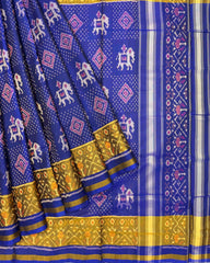 Blue Narikunj Patola Saree