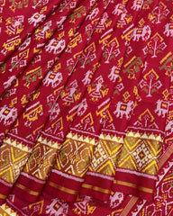 Red Narikunj Patola Saree