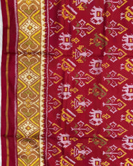 Red Narikunj Patola Saree