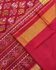 Red Narikunj Patola Saree