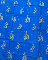 Sky Blue Narikunj Doted Patola Saree