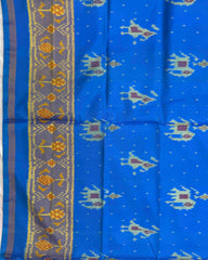 Sky Blue Narikunj Doted Patola Saree