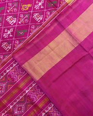 Pink Narikunj Patola Saree