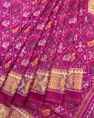 Pink Narikunj Patola Saree