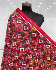 Red Panchanda Patola Dupatta