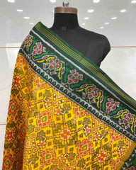 Yellow Ganga Jamuna Navratan Patola Dupatta