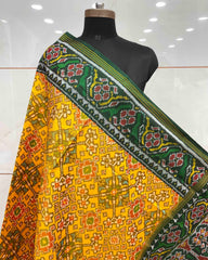 Yellow Ganga Jamuna Navratan Patola Dupatta