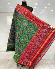 Blue Ganga Jamuna Navratan Manekchowk Mix Patola Dupatta