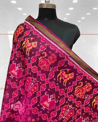 Pink & Purple Narikunj Patola Dupatta