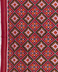 Red Panchanda Patola Dupatta