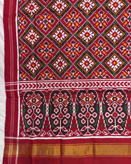 Red Panchanda Patola Dupatta