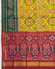 Yellow Ganga Jamuna Navratan Patola Dupatta