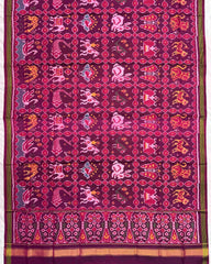 Pink & Purple Narikunj Patola Dupatta