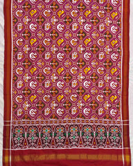 Red & Pink Small Narikunj Patola Dupatta