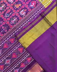 Purple Narikunj Patola Saree