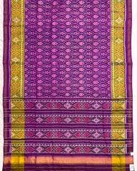 Purple Darambatt Design Patola Saree