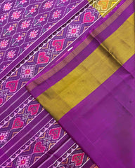 Purple Darambatt Design Patola Saree