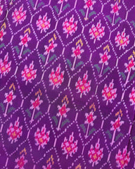 Purple Darambatt Design Patola Saree