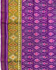 Purple Darambatt Design Patola Saree