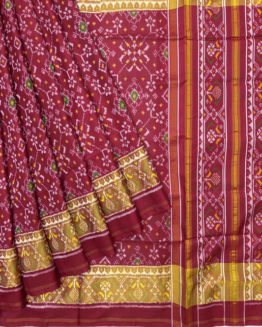 Red Navratan Patola Saree