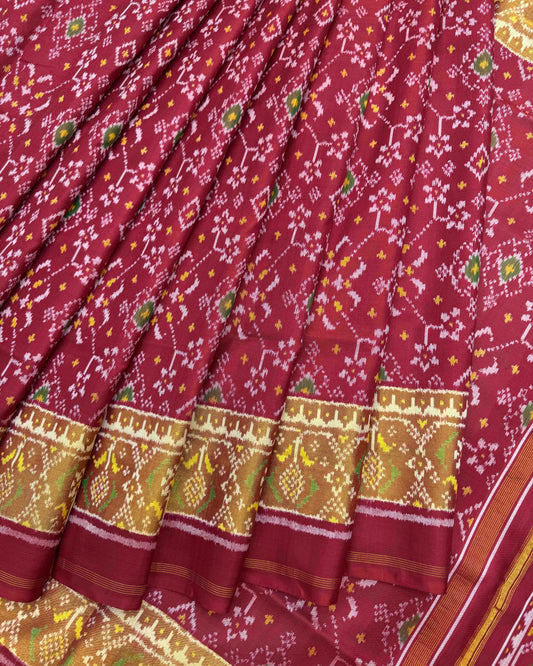 Red Navratan Patola Saree