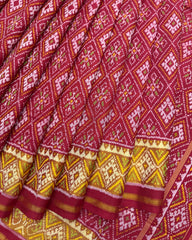 Red Panchanda Patola Saree