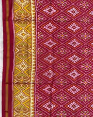 Red Panchanda Patola Saree