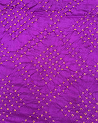 Red & Purple Bandhani Patola Saree