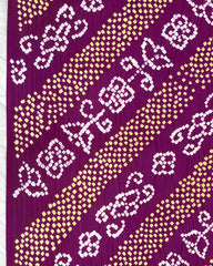 Purple Gaji Fancy Bandhani Saree