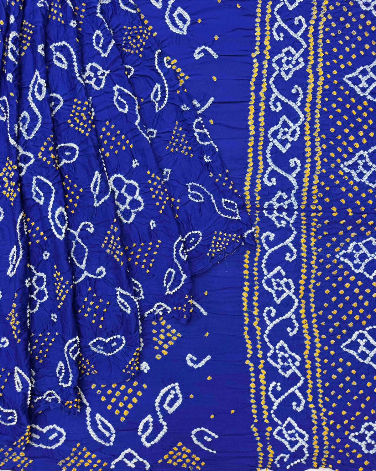 Blue Gaji Fancy Bandhani Saree