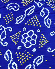 Blue Gaji Fancy Bandhani Saree