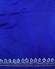 Blue Gaji Fancy Bandhani Saree