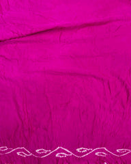 Pink Gaji Fancy Bandhani Saree